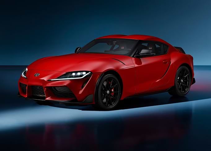 Red Toyota Supra