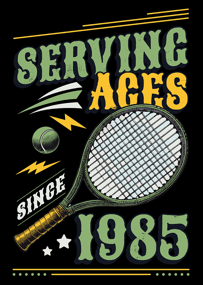 Tennis Ace Since 1985 Birthday Tennis