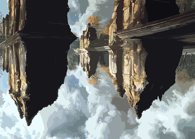 Reflected Temple Ruins