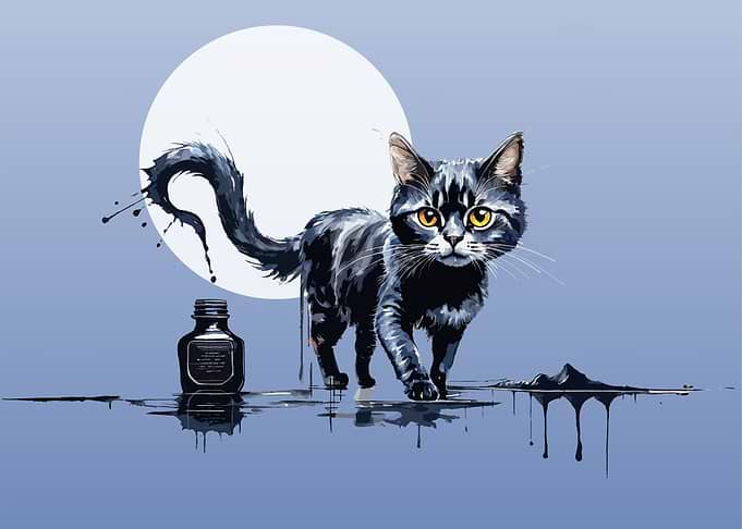 Ink Tail Cat