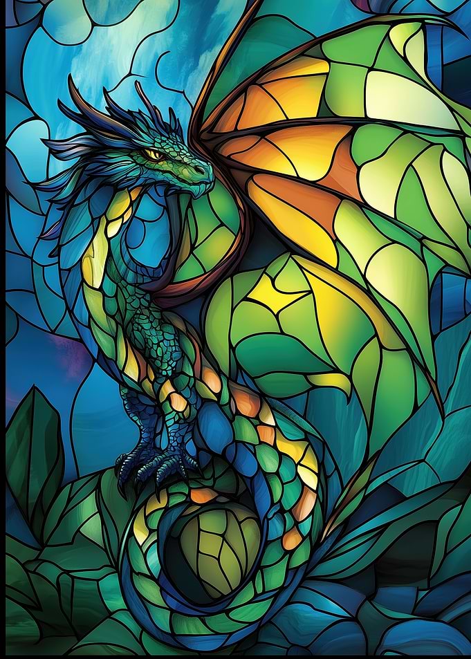 Stained Glass Dragon