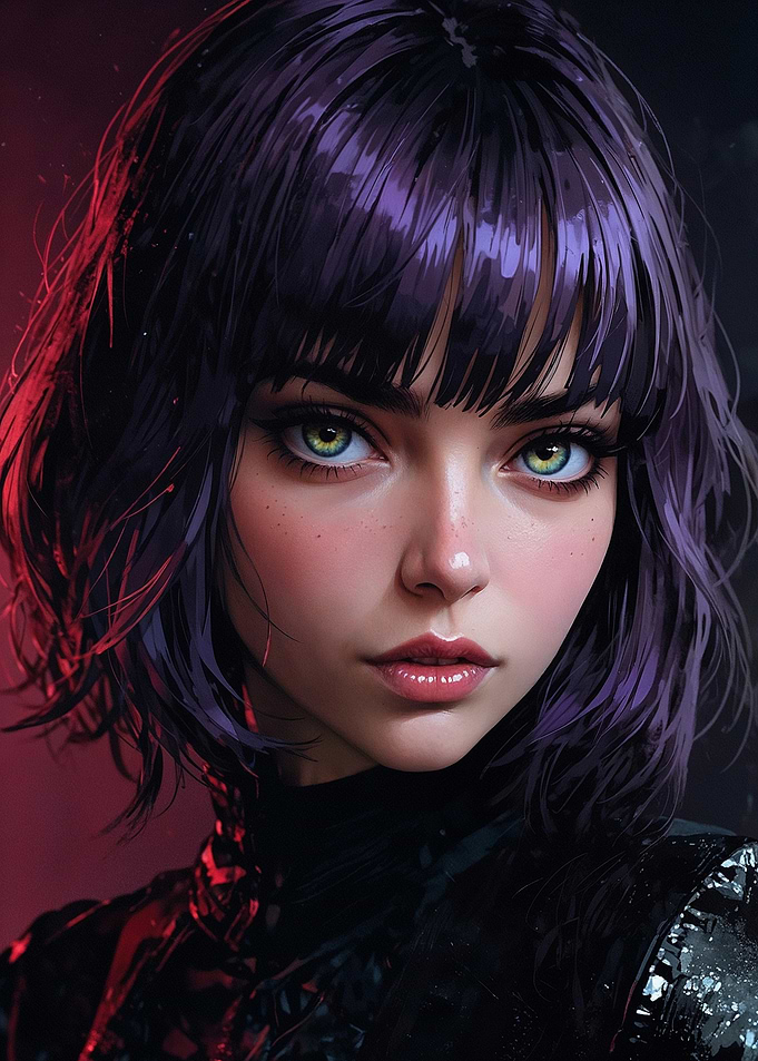 Anime Girl Portrait - Emilia