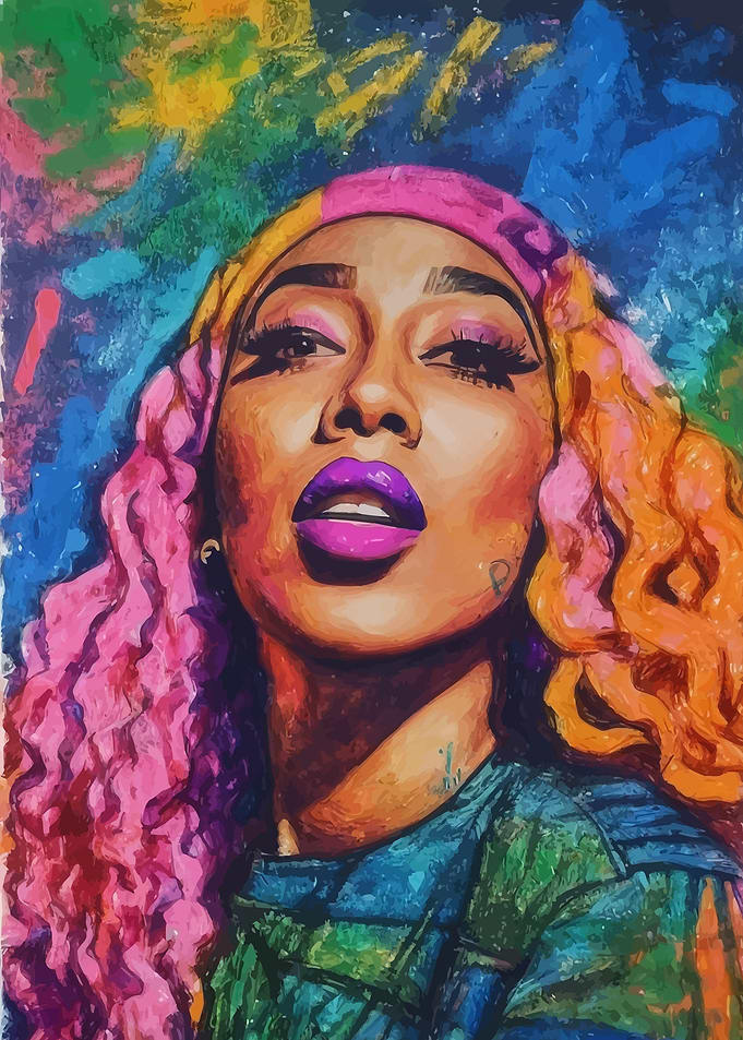 Doja Cat Watercolor