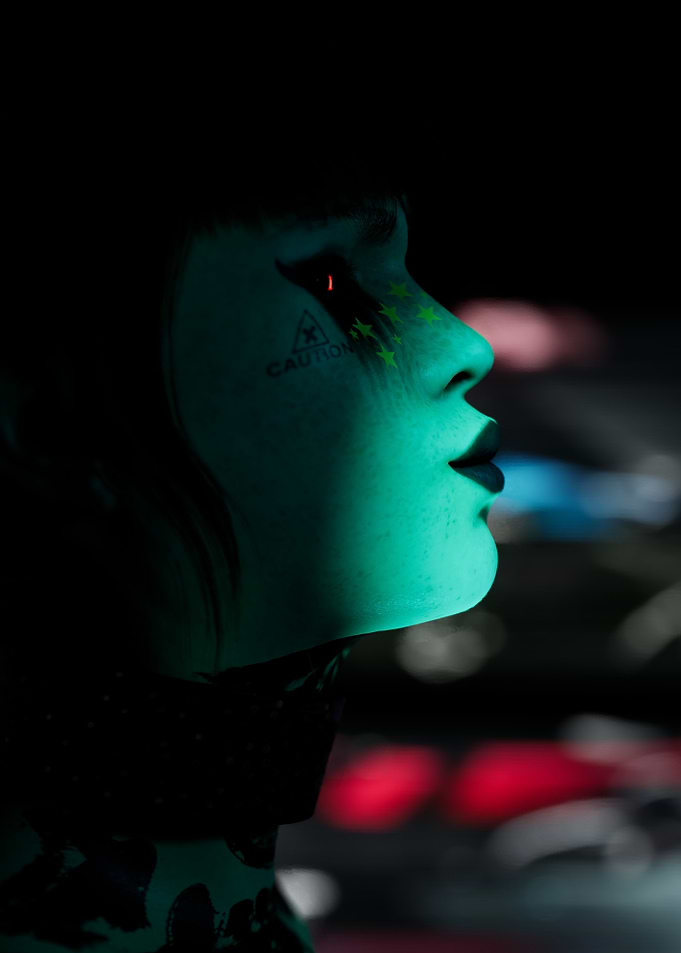 Cyberpunk Woman Portrait