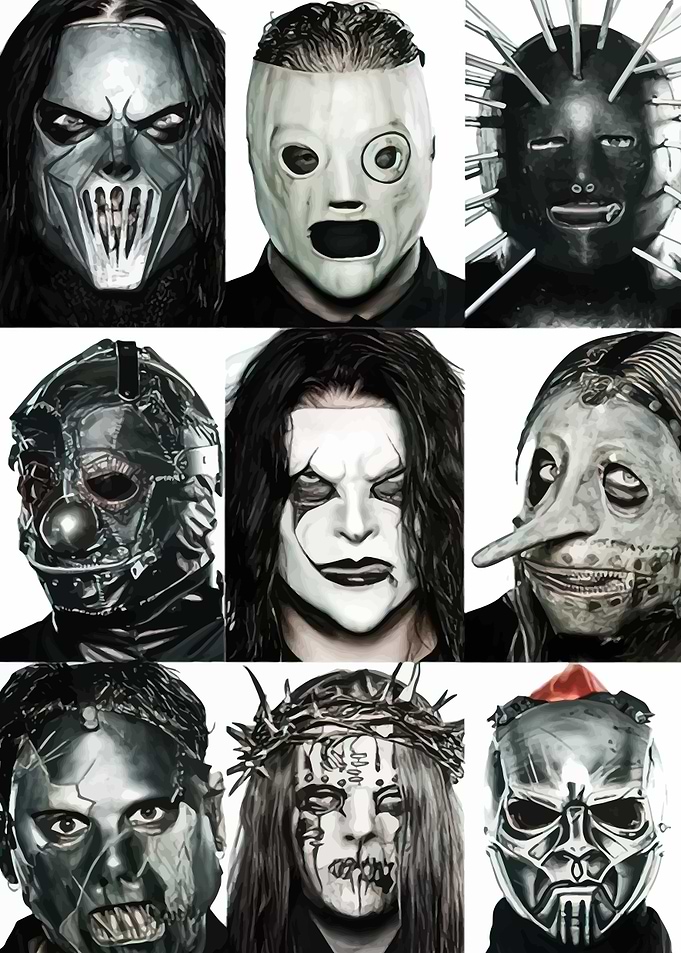 Slipknot Masks Collage