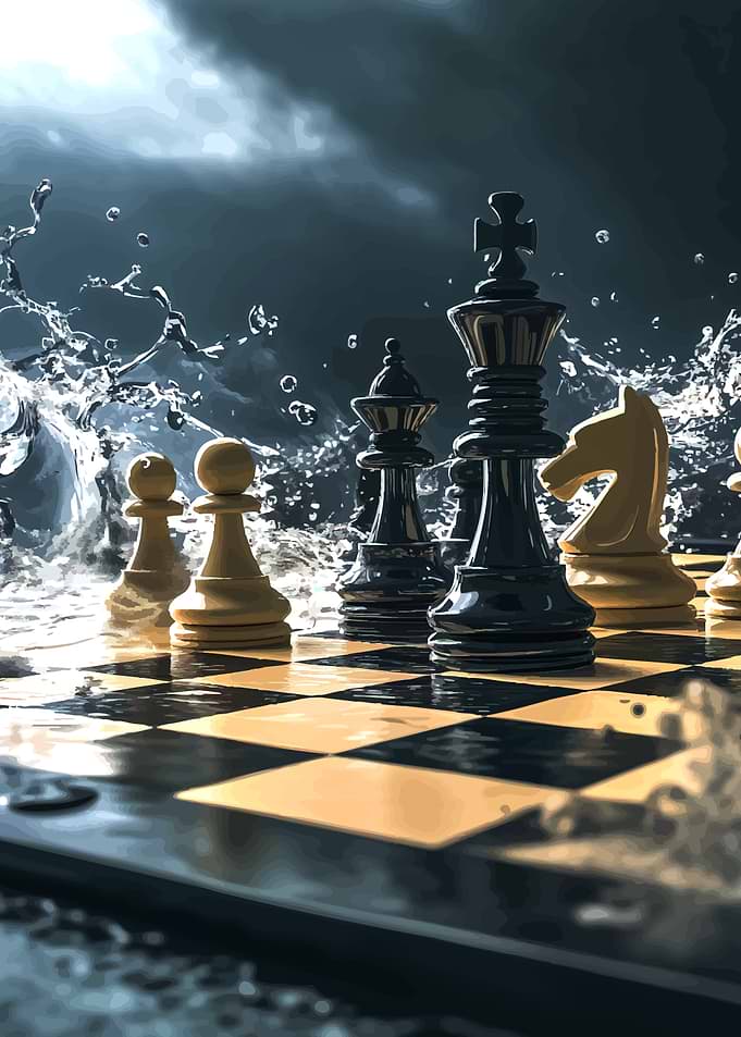 Chessboard in Storm