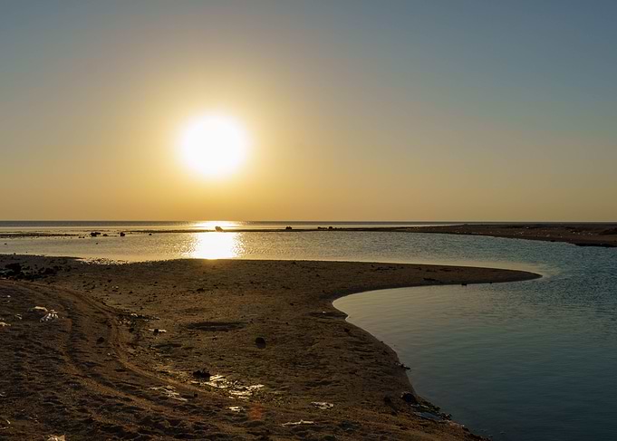 Sunset Over Sandy Inlet
