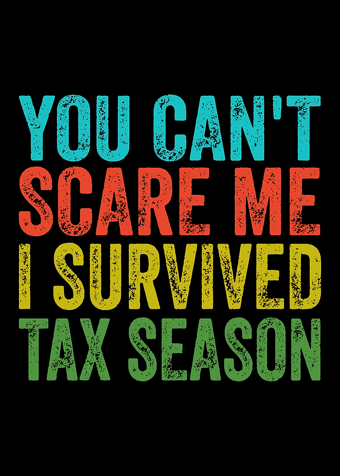 You Can't Scare Me I Survived Tax Season