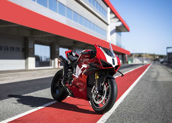 Red Ducati Motorcycle