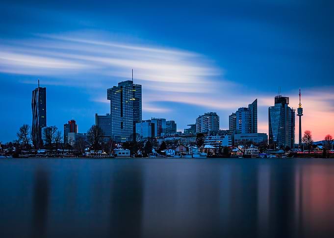 Vienna Skyline at Dusk