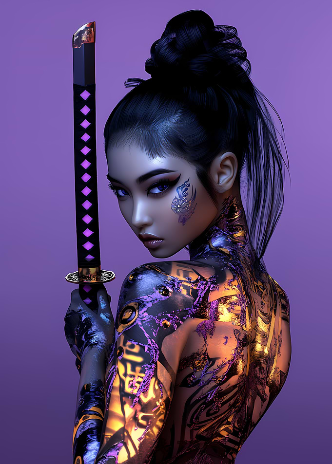 Cyberpunk Samurai Female