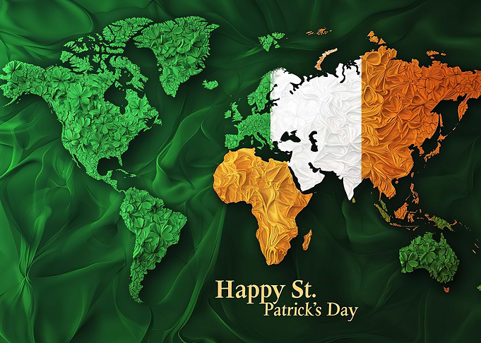 St. Patrick's Day World Map