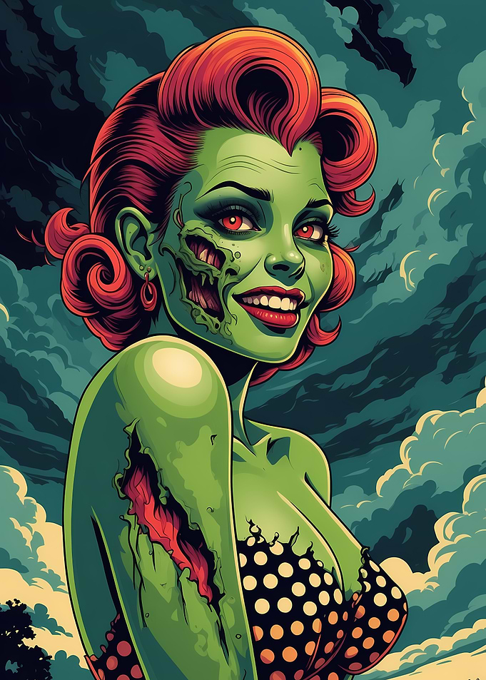 Zombie Pin-Up Girl