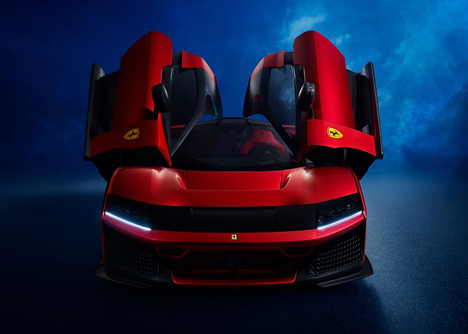 Ferrari Supercar with Doors Open