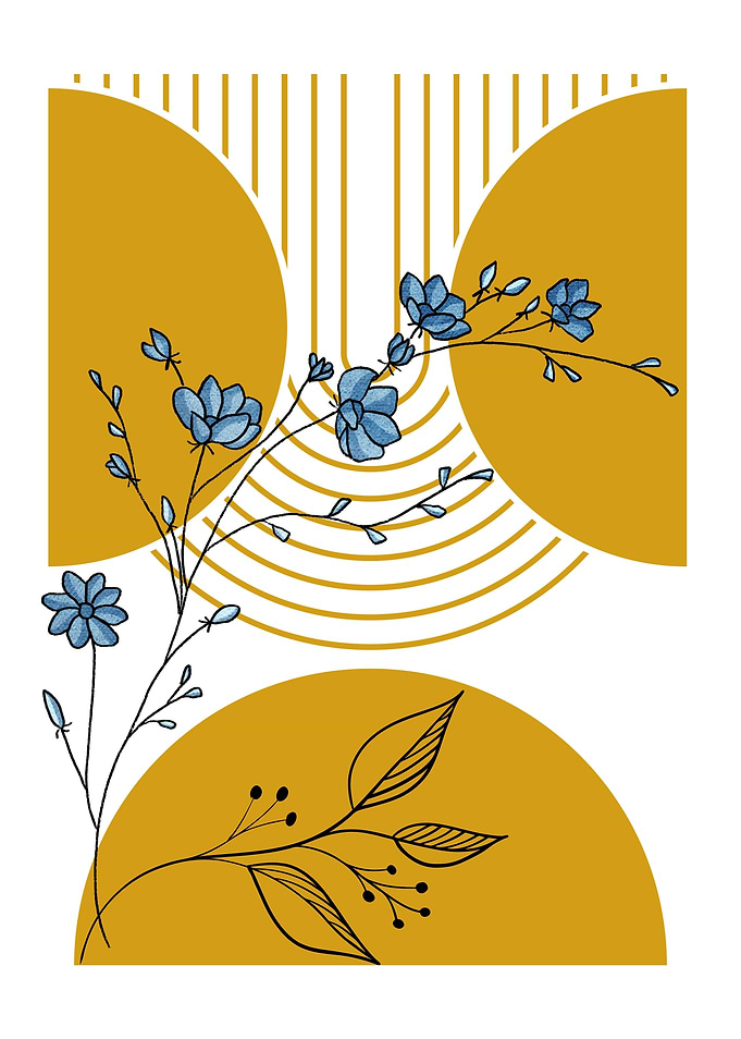 Floral Abstract Art