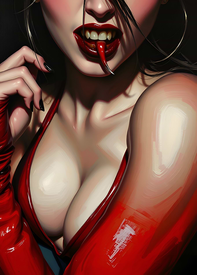 Demonic kiss
