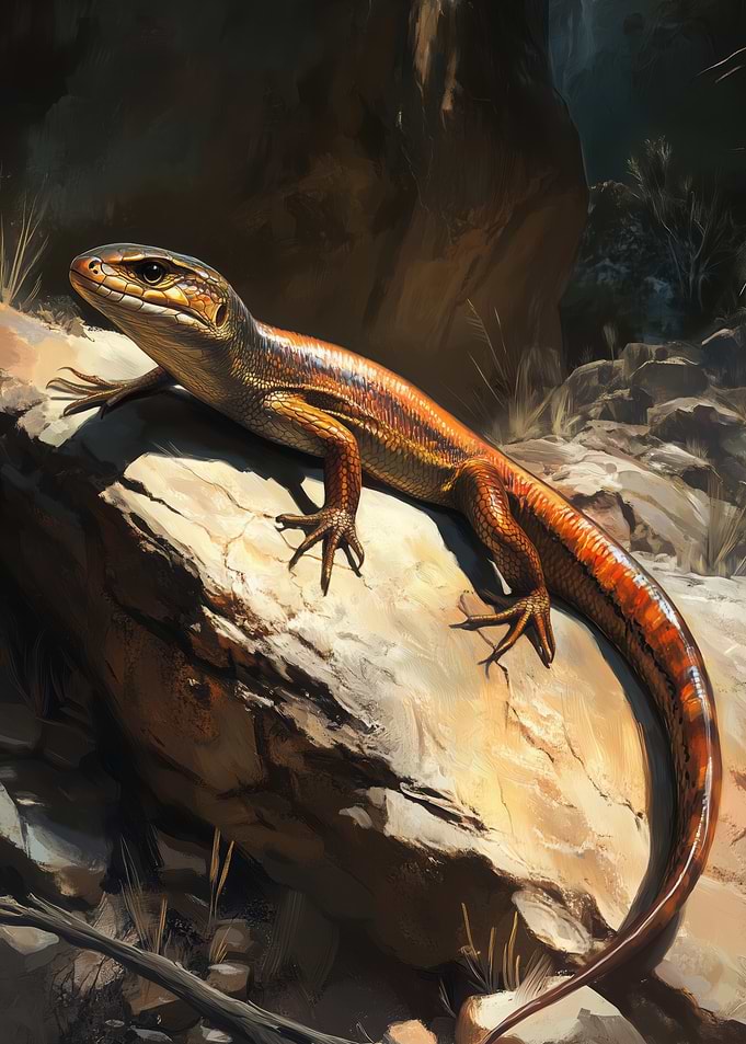 Skink on Rock