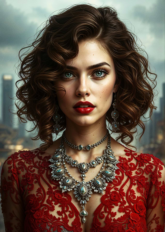 Crimson Elegance: The Allure of Vintage Glamour