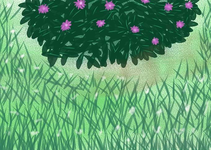 Bush of Pink Flowers