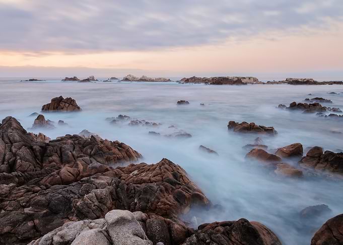 Rocky Coastline at Sunset