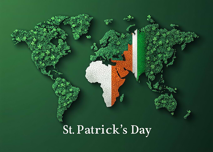 St. Patrick's Day World Map