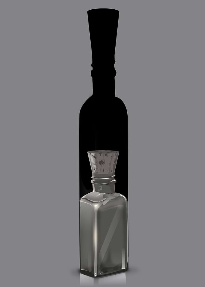 Glass Bottle with Cork