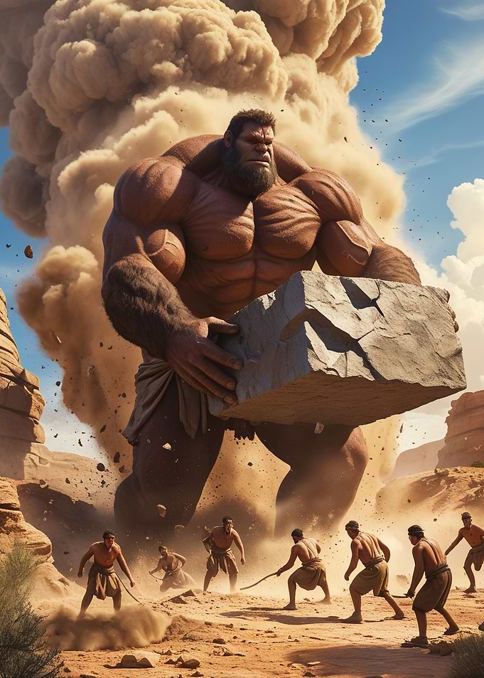 Giant Lifting Rock