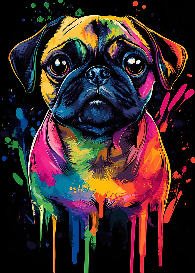 Rainbow Pug