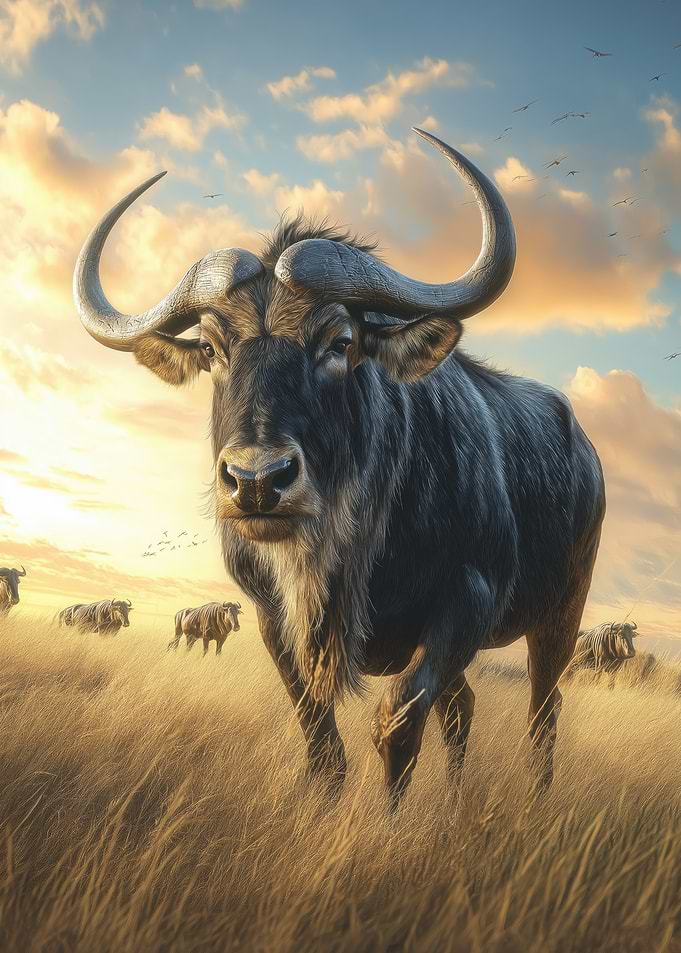Wildebeest in Savanna