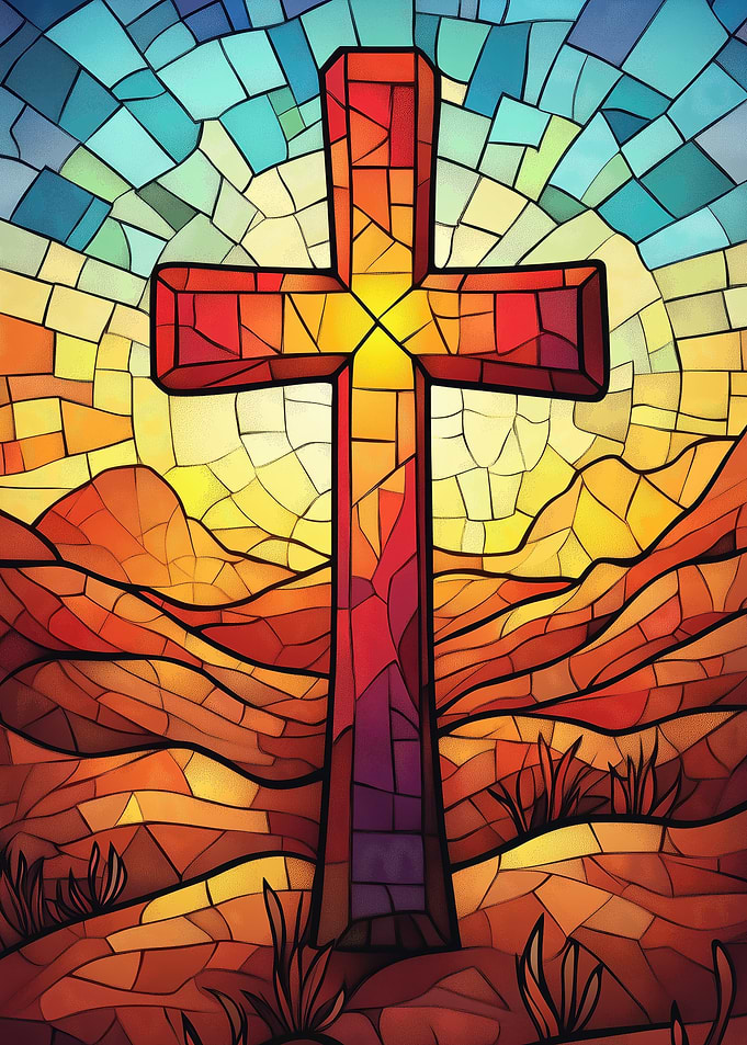 Stained Glass Cross