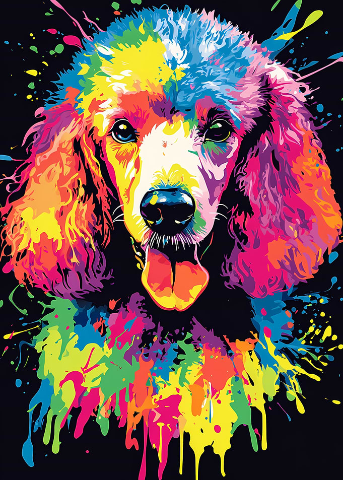 Rainbow Poodle
