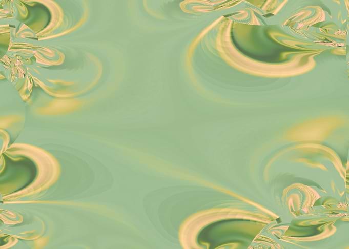 Abstract Swirling Pattern in Yellow and Green