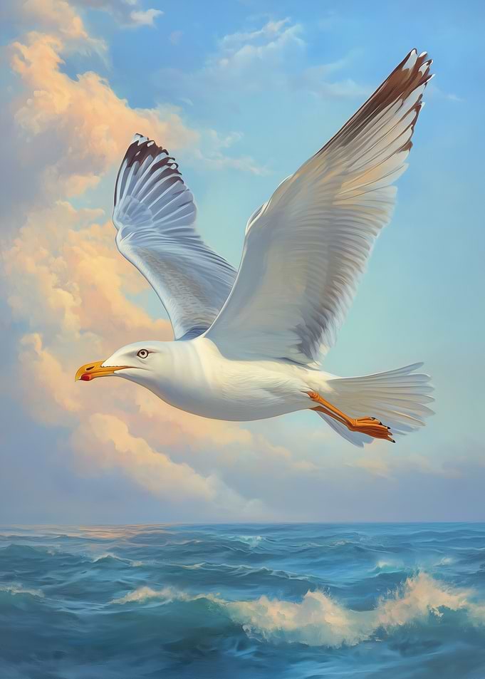 Seagull in Flight