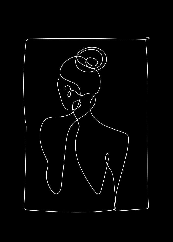 Line Art Woman Portrait