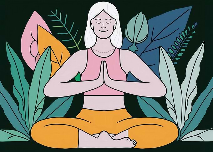 Woman Meditating in Nature