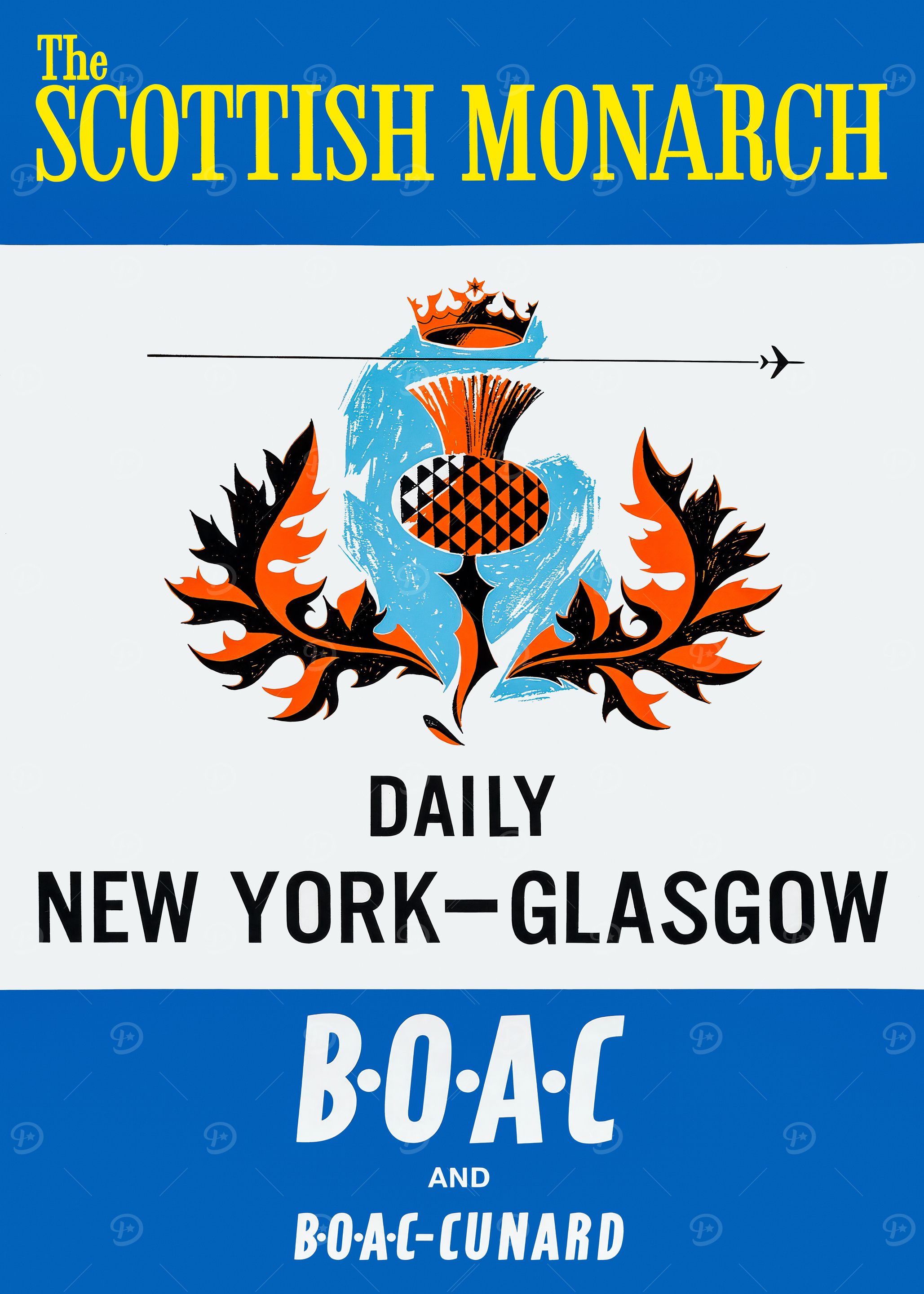 Scottish Monarch Flight Poster