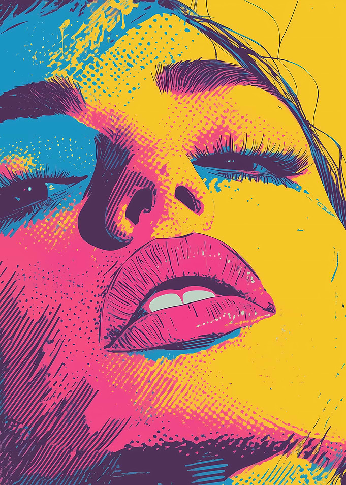 Pop Art Woman Portrait