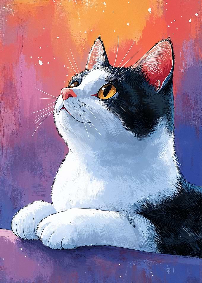 Curious Cat Portrait