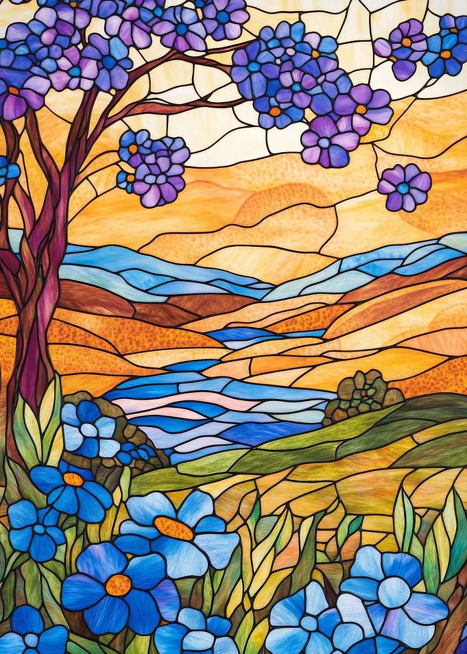 Stained Glass Landscape