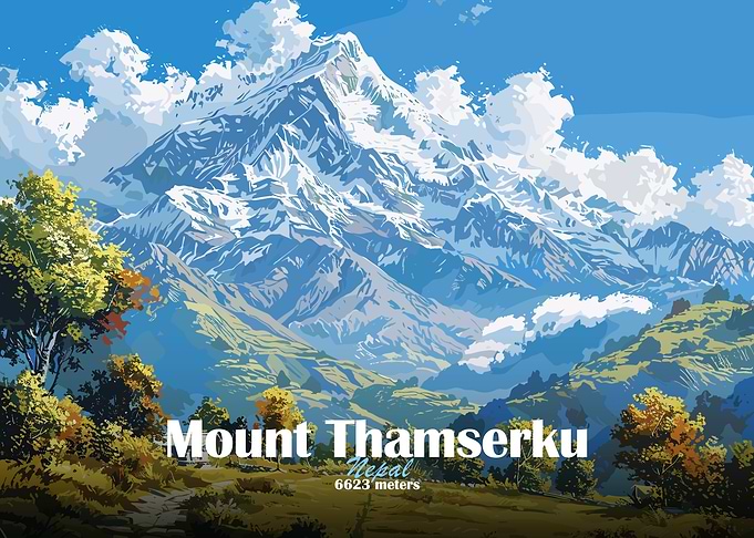 Mount Thamserku Nepal