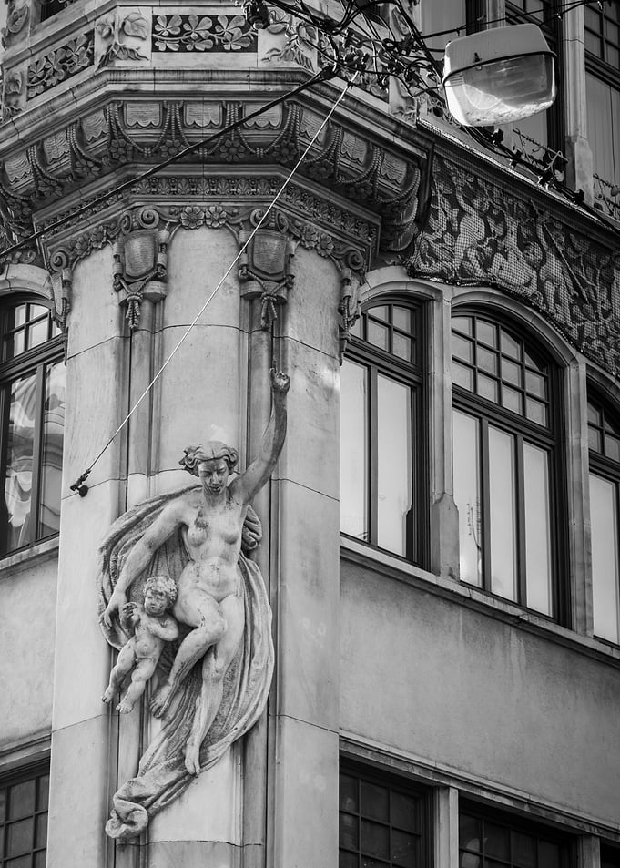 Sculptural Detail on Building