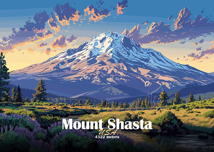 Mount Shasta Landscape