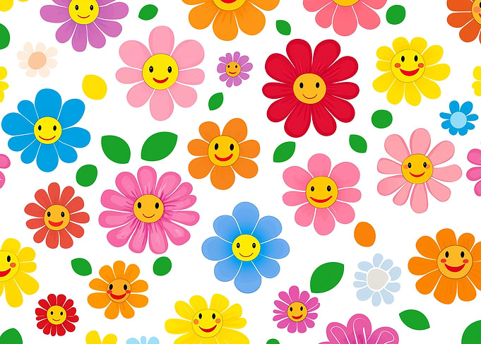 Smiling Flower Pattern