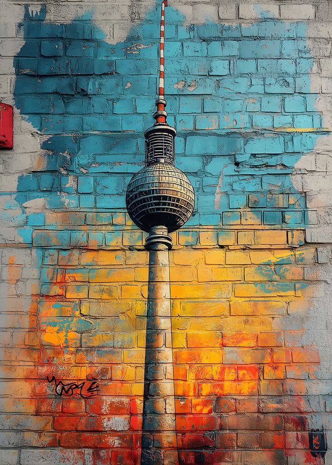 Berlin TV Tower Graffiti