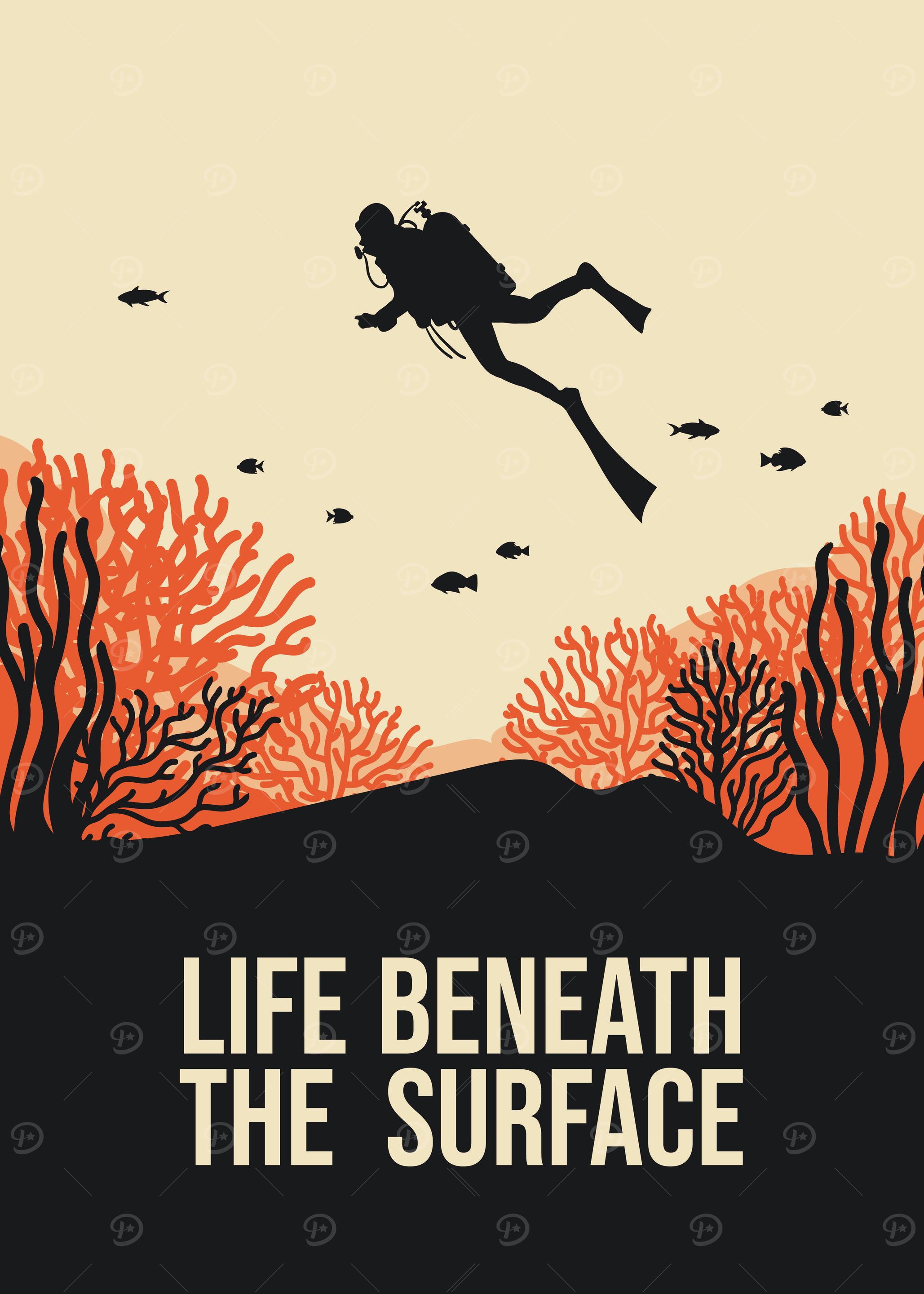 Scuba Diving Silhouette