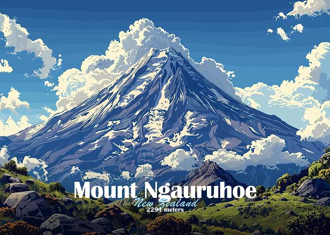 Mount Ngauruhoe New Zealand