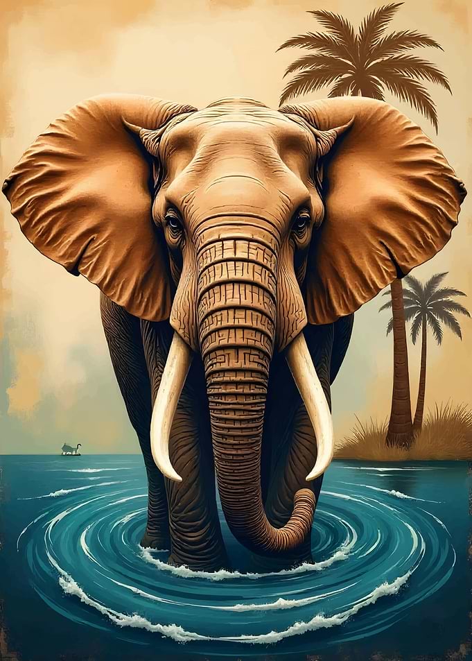 Elephant in Water