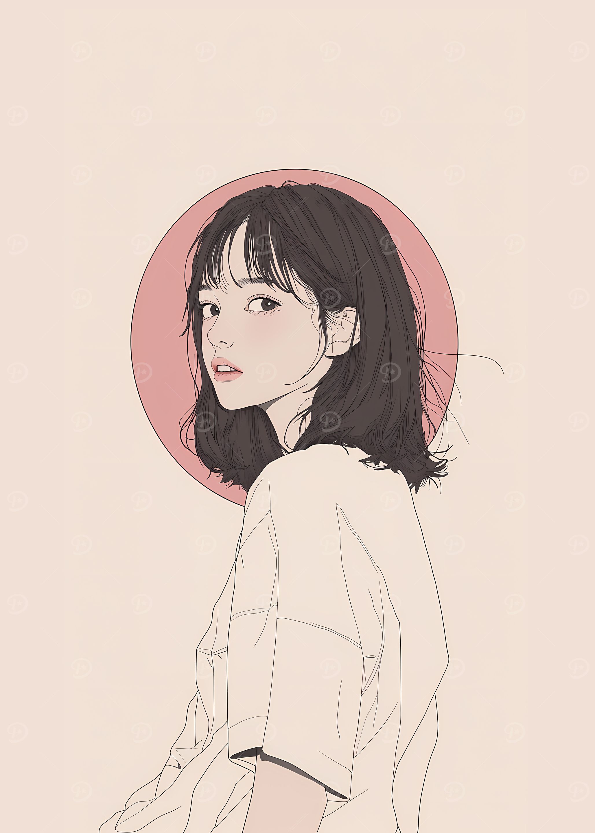 Anime Girl Portrait