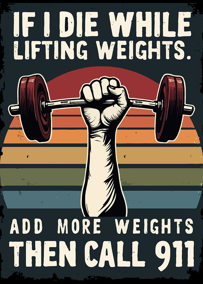 If I Die While Lifting Weighs Funny Fitness Lifting Gym