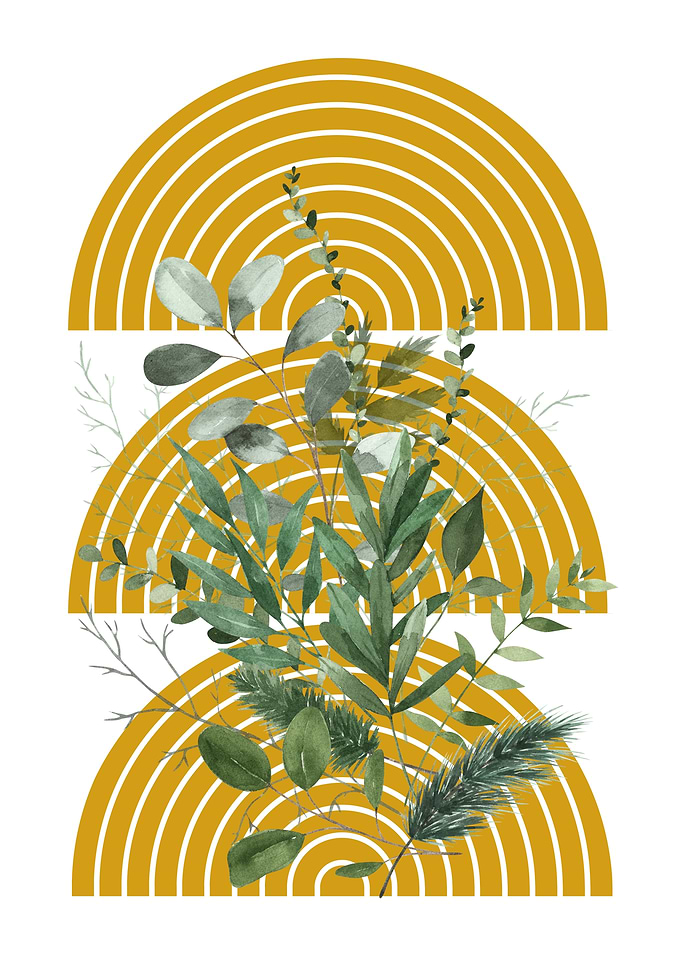 Green Leaves and Golden Arcs